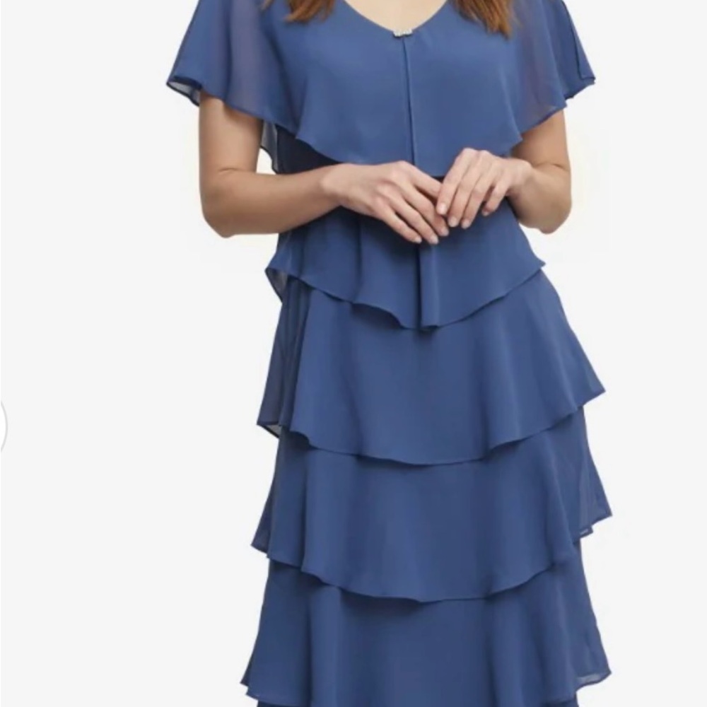Gina Bacconi Areka Tiered Maxi Dress NWOT size 14
